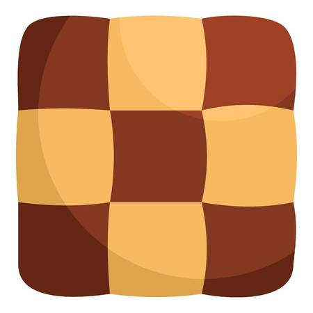 Tasty biscuit icon. Flat illustration of tasty biscuit vector icon for webのイラスト素材