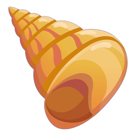 Wild shell icon. Cartoon illustration of wild shell vector icon for webのイラスト素材