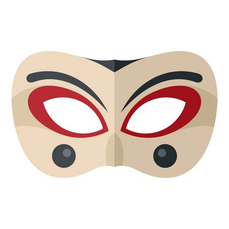 Flat illustration of clown mask icon for web design.のイラスト素材