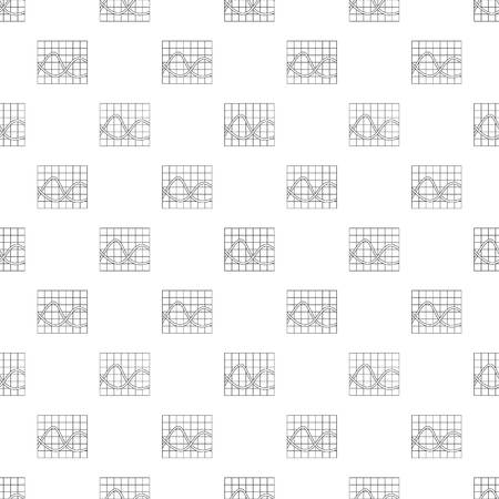 Finance chart vector seamless patternのイラスト素材