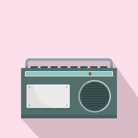 FM AM radio icon. Flat illustration of FM AM radio vector icon for web designのイラスト素材