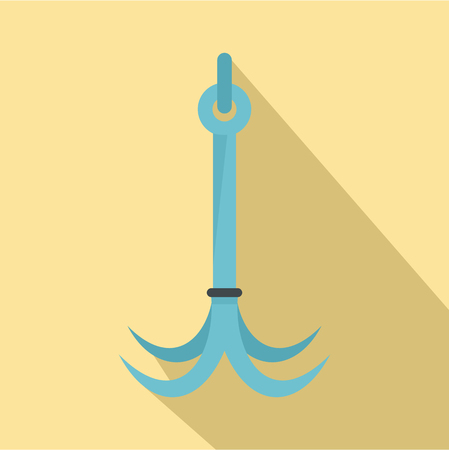 Climb hook icon. Flat illustration of climb hook vector icon for web designのイラスト素材