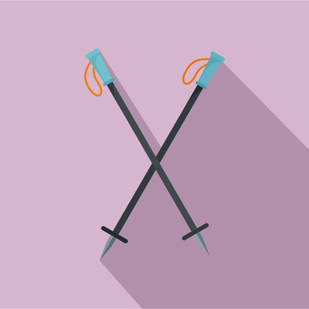 Climb sticks icon. Flat illustration of climb sticks vector icon for web designのイラスト素材