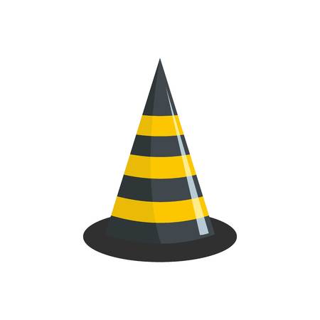 Road cone icon. Flat illustration of road cone vector icon for webのイラスト素材