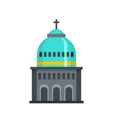 Muslim church icon. Flat illustration of Muslim church vector icon for web.のイラスト素材