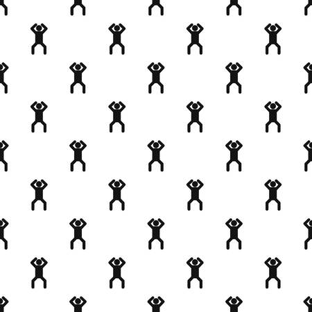 Stick figure stickman pattern vector seamless repeating for any web designのイラスト素材