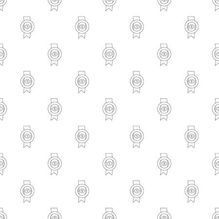 Award ribbon pattern vector seamless repeating for any web designのイラスト素材