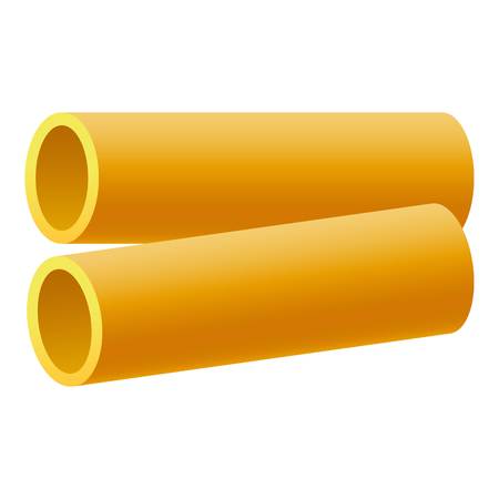 Kanelone pasta icon. Realistic illustration of kanelone pasta vector icon for web design isolated on white backgroundのイラスト素材