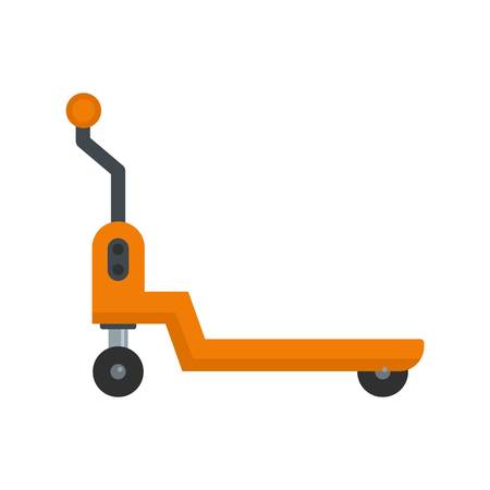 Warehouse loader icon. Flat illustration of warehouse loader vector icon for webのイラスト素材
