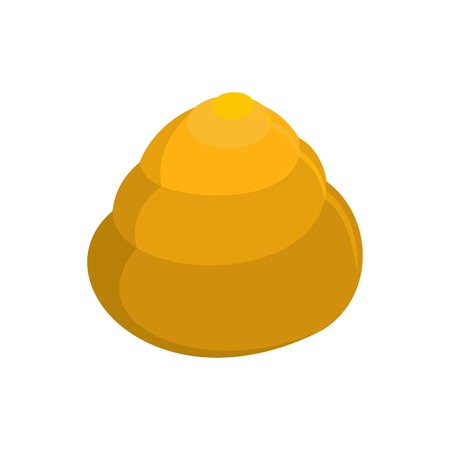 Animal shell icon. Flat illustration of animal shell vector icon for webのイラスト素材