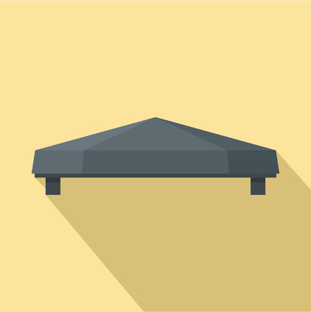 Outdoor tent icon. Flat illustration of outdoor tent vector icon for web designのイラスト素材