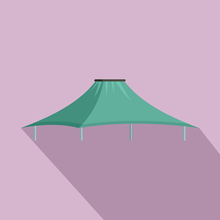 Mint tent icon. Flat illustration of mint tent vector icon for web designのイラスト素材