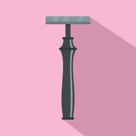 Old fashion razor icon. Flat illustration of old fashion razor vector icon for web designのイラスト素材