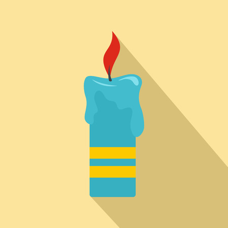 Judaism candle icon. Flat illustration of judaism candle vector icon for web designのイラスト素材