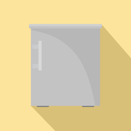 Small fridge icon. Flat illustration of small fridge vector icon for web designのイラスト素材