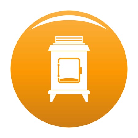Old oven icon. Simple illustration of old oven vector icon for any design orangeのイラスト素材