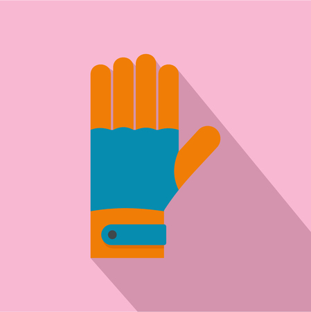 Winter gloves icon. Flat illustration of winter gloves vector icon for web designのイラスト素材