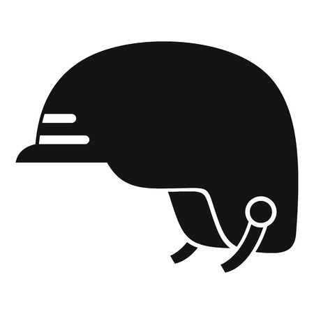 Hiking helmet icon. Simple illustration of hiking helmet vector icon for web design isolated on white backgroundのイラスト素材