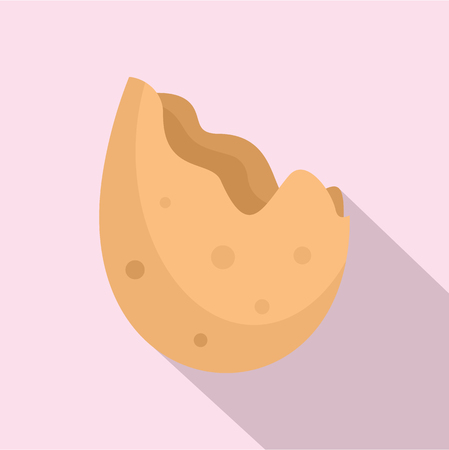Shell of almond icon. Flat illustration of shell of almond vector icon for web designのイラスト素材