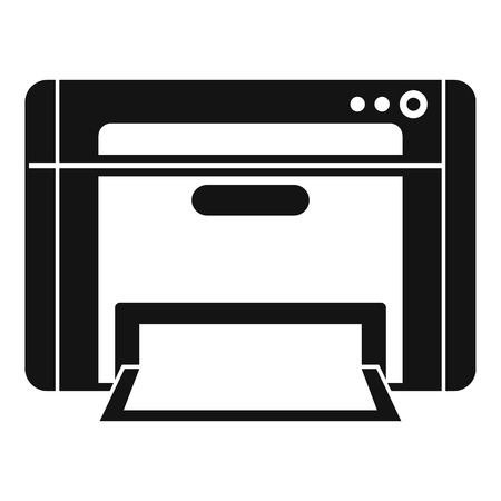 Printer icon. Simple illustration of printer vector icon for web design isolated on white backgroundのイラスト素材