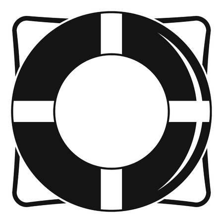 Life buoy icon. Simple illustration of life buoy vector icon for web design isolated on white backgroundのイラスト素材