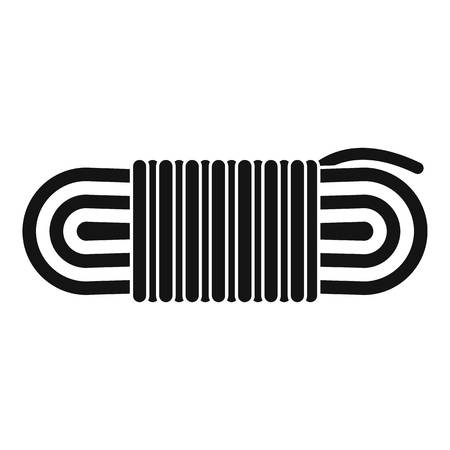 Rope icon. Simple illustration of rope vector icon for web design isolated on white backgroundのイラスト素材