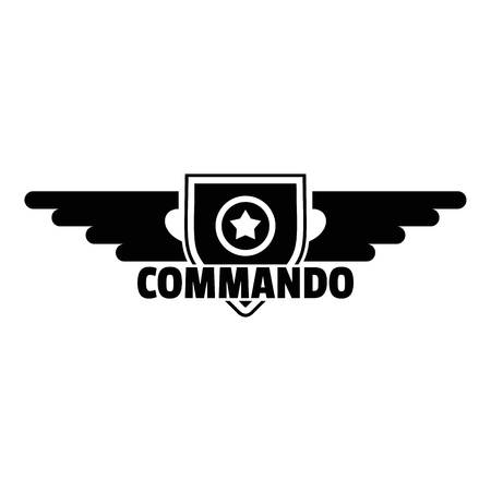 Commando star logo. Simple illustration of commando star vector logo for web design isolated on white backgroundのイラスト素材
