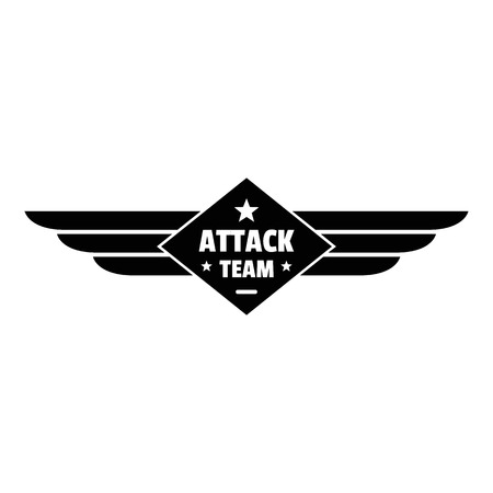 Atack team logo. Simple illustration of atack team vector logo for web design isolated on white backgroundのイラスト素材