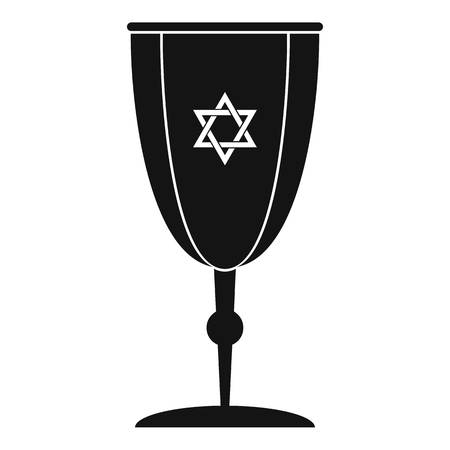 Judaism cup icon. Simple illustration of judaism cup vector icon for web design isolated on white backgroundのイラスト素材