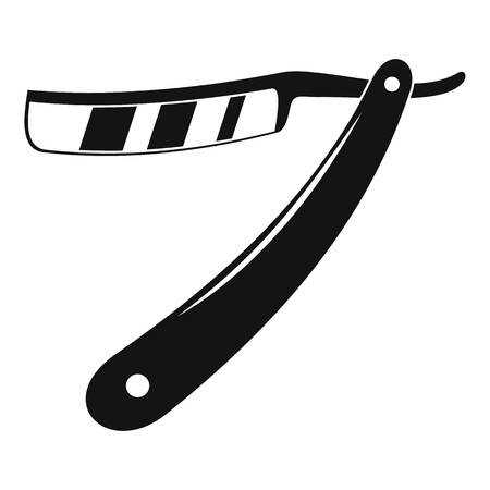 Razor blade icon. Simple illustration of razor blade vector icon for web design isolated on white backgroundのイラスト素材