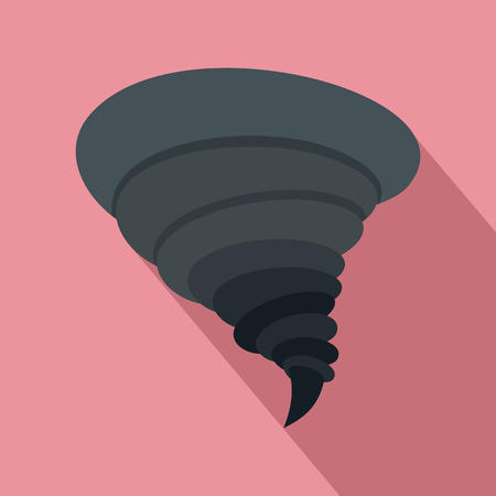 Storm tornado icon. Flat illustration of storm tornado vector icon for web designのイラスト素材