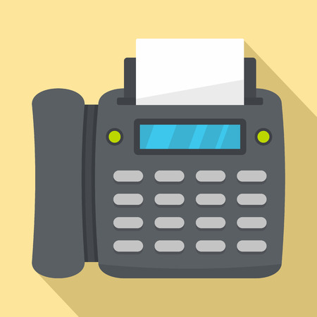 Office fax icon. Flat illustration of office fax vector icon for web designのイラスト素材