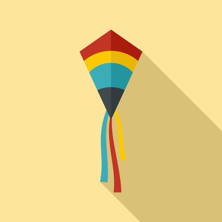 Classic kite icon. Flat illustration of classic kite vector icon for web designのイラスト素材