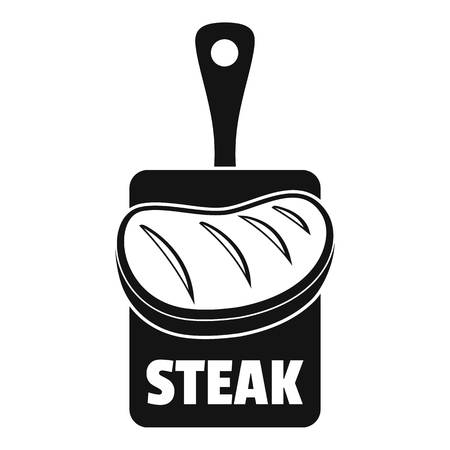 Steak logo, simple styleのイラスト素材