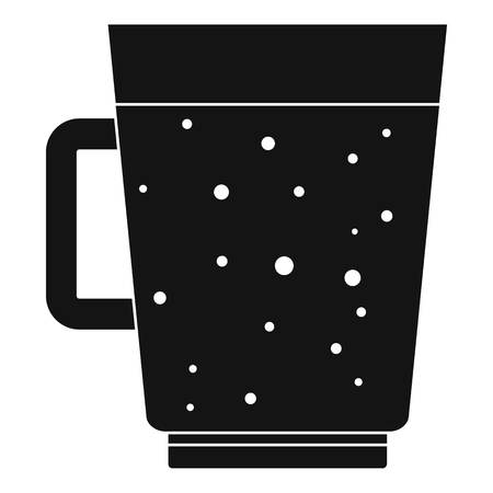 Blueberry smoothie icon. Simple illustration of blueberry smoothie vector icon for web design isolated on white backgroundのイラスト素材