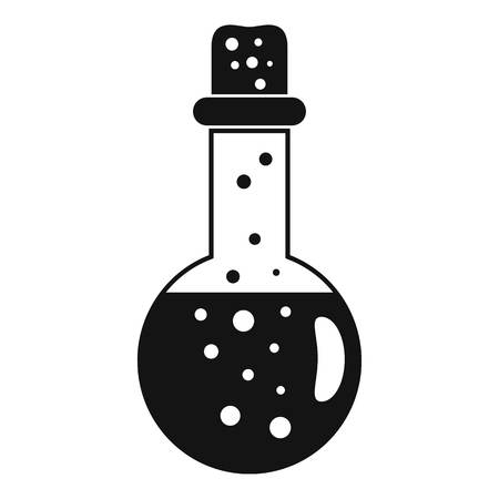 Chemistry potion icon. Simple illustration of chemistry potion vector icon for web design isolated on white backgroundのイラスト素材