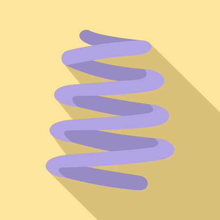 Spiral coil icon. Flat illustration of spiral coil vector icon for web designのイラスト素材