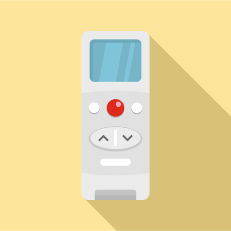 Modern remote control conditioner icon. Flat illustration of modern remote control conditioner vector icon for web designのイラスト素材
