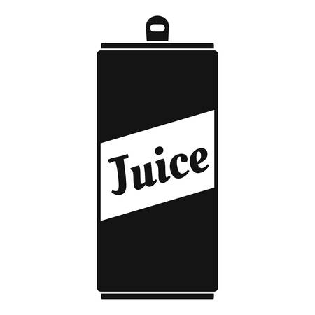Juice can icon. Simple illustration of juice can vector icon for web design isolated on white backgroundのイラスト素材