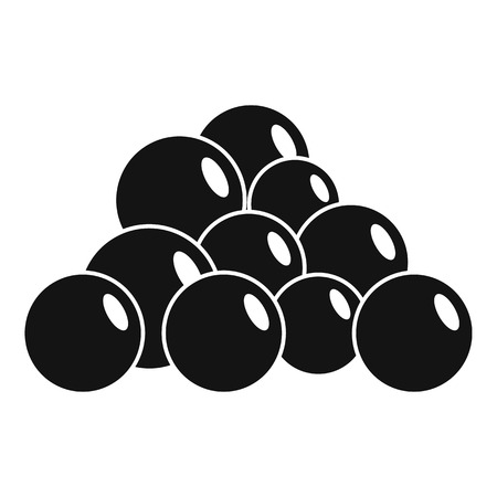 Mustard seed icon. Simple illustration of mustard seed vector icon for web design isolated on white backgroundのイラスト素材