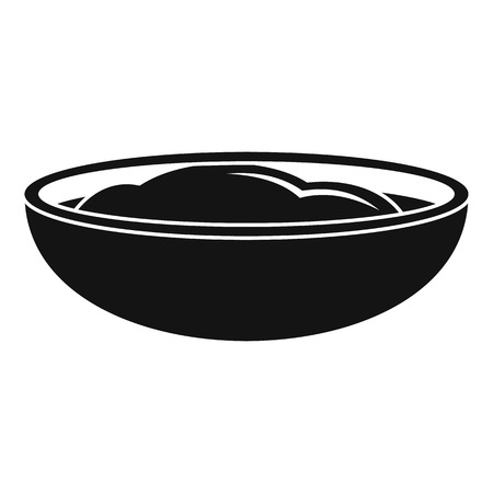 Mustard sauce icon. Simple illustration of mustard sauce vector icon for web design isolated on white backgroundのイラスト素材