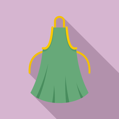 Woman apron icon. Flat illustration of woman apron vector icon for web designのイラスト素材