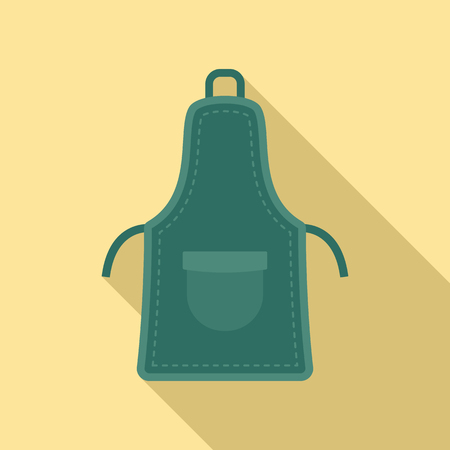 Textile apron icon. Flat illustration of textile apron vector icon for web designのイラスト素材
