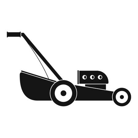 Petrol grass cut machine icon. Simple illustration of petrol grass cut machine vector icon for web design isolated on white backgroundのイラスト素材
