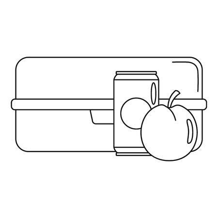 box icon, outline styleのイラスト素材