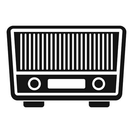 Fm radio icon. Simple illustration of fm radio vector icon for web design isolated on white backgroundのイラスト素材