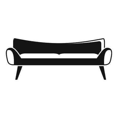 Room sofa icon. Simple illustration of room sofa vector icon for web design isolated on white backgroundのイラスト素材