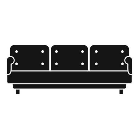 Pillow sofa icon. Simple illustration of pillow sofa vector icon for web design isolated on white backgroundのイラスト素材