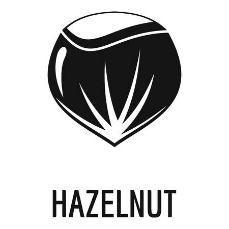 Hazelnut icon, simple styleのイラスト素材