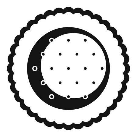 Choco star biscuit icon. Simple illustration of choco star biscuit vector icon for web design isolated on white backgroundのイラスト素材